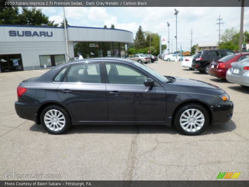 Dark Gray Metallic / Carbon Black 2010 Subaru Impreza 2.5i Premium Sedan