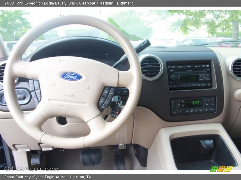 Black Clearcoat / Medium Parchment 2003 Ford Expedition Eddie Bauer