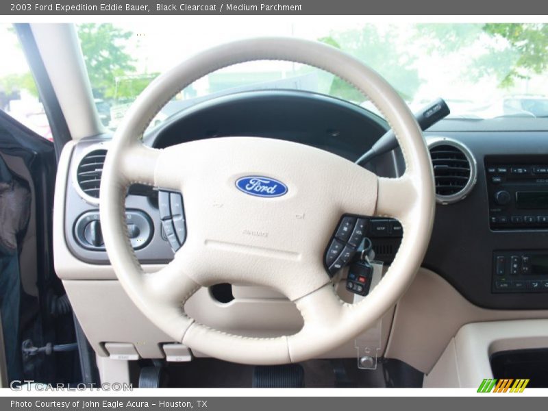 Black Clearcoat / Medium Parchment 2003 Ford Expedition Eddie Bauer