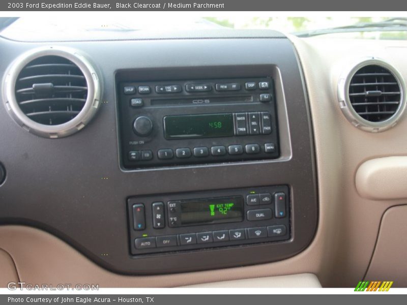 Black Clearcoat / Medium Parchment 2003 Ford Expedition Eddie Bauer