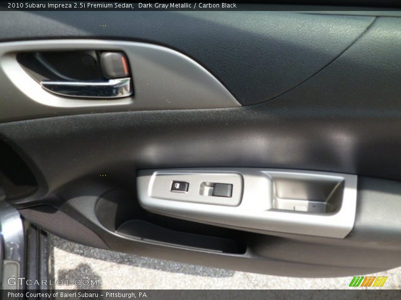 Dark Gray Metallic / Carbon Black 2010 Subaru Impreza 2.5i Premium Sedan