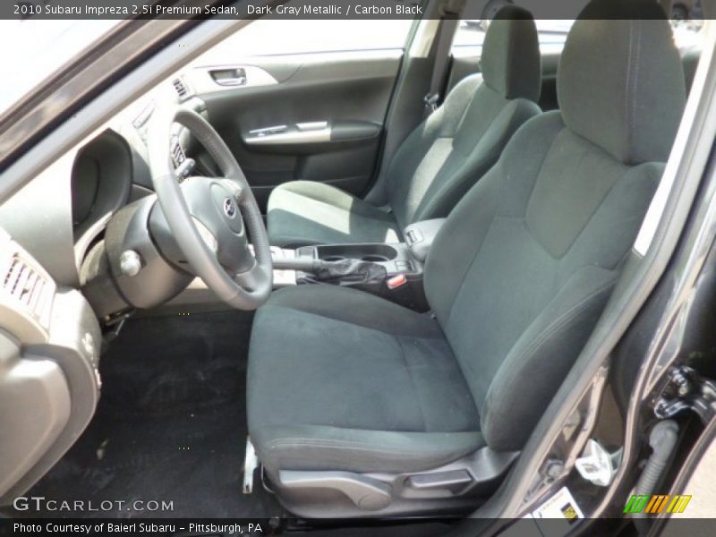 Dark Gray Metallic / Carbon Black 2010 Subaru Impreza 2.5i Premium Sedan