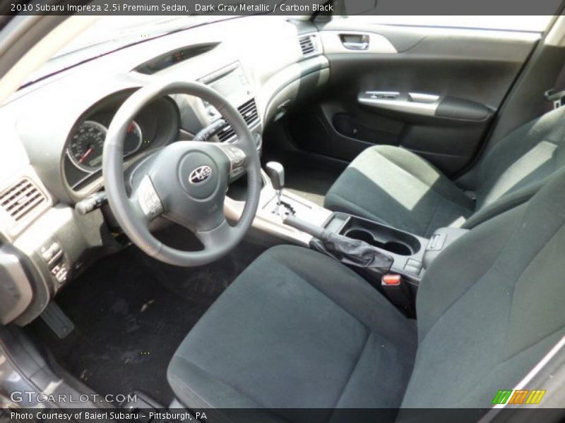 Dark Gray Metallic / Carbon Black 2010 Subaru Impreza 2.5i Premium Sedan