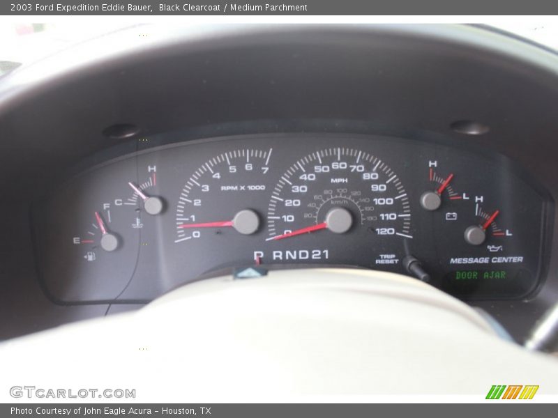 Black Clearcoat / Medium Parchment 2003 Ford Expedition Eddie Bauer