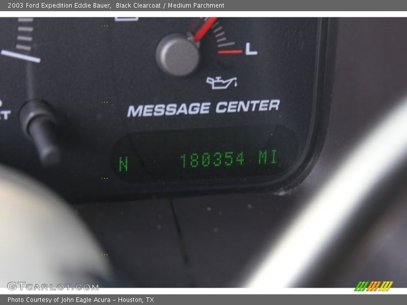 Black Clearcoat / Medium Parchment 2003 Ford Expedition Eddie Bauer