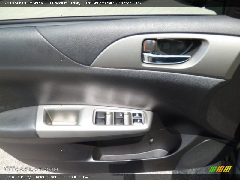 Dark Gray Metallic / Carbon Black 2010 Subaru Impreza 2.5i Premium Sedan
