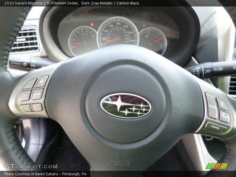 Dark Gray Metallic / Carbon Black 2010 Subaru Impreza 2.5i Premium Sedan