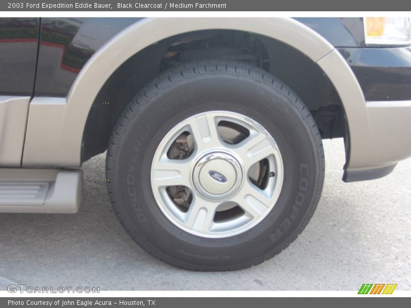 Black Clearcoat / Medium Parchment 2003 Ford Expedition Eddie Bauer
