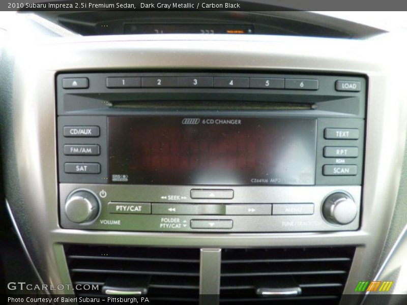 Dark Gray Metallic / Carbon Black 2010 Subaru Impreza 2.5i Premium Sedan