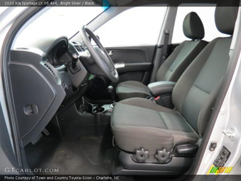 Front Seat of 2010 Sportage LX V6 4x4