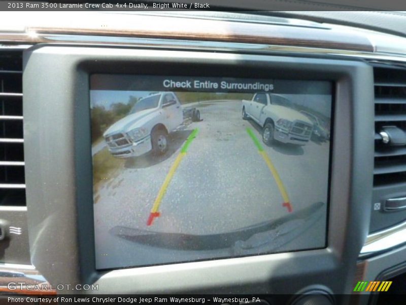 Bright White / Black 2013 Ram 3500 Laramie Crew Cab 4x4 Dually