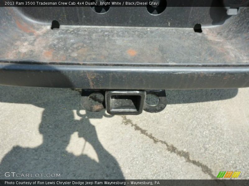 Bright White / Black/Diesel Gray 2013 Ram 3500 Tradesman Crew Cab 4x4 Dually