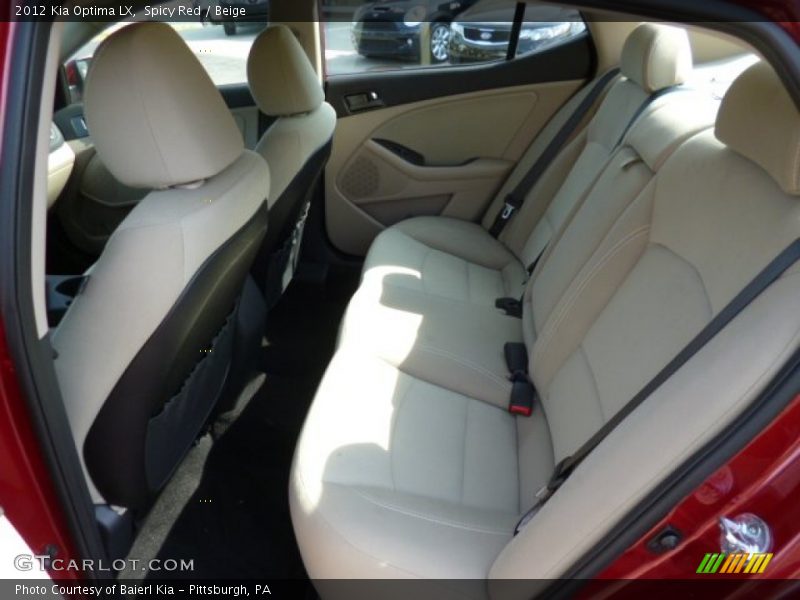 Spicy Red / Beige 2012 Kia Optima LX