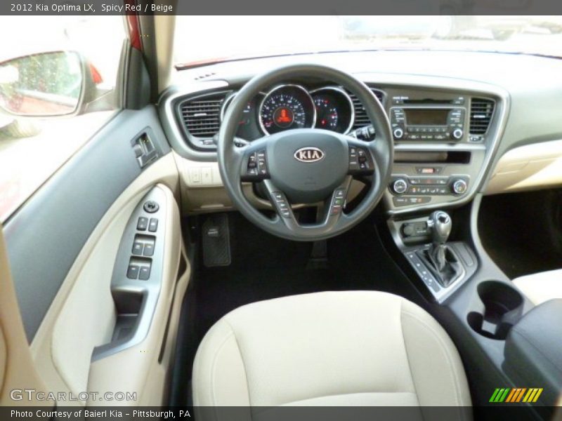 Spicy Red / Beige 2012 Kia Optima LX