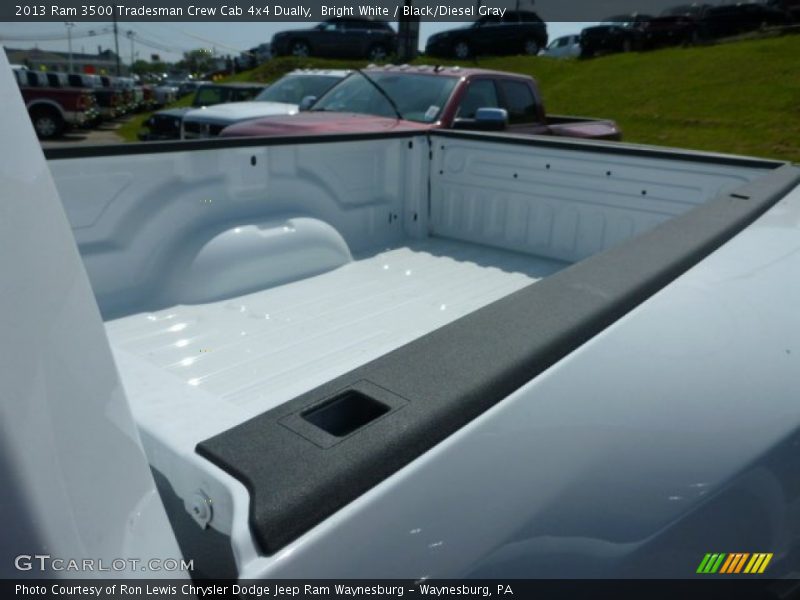 Bright White / Black/Diesel Gray 2013 Ram 3500 Tradesman Crew Cab 4x4 Dually