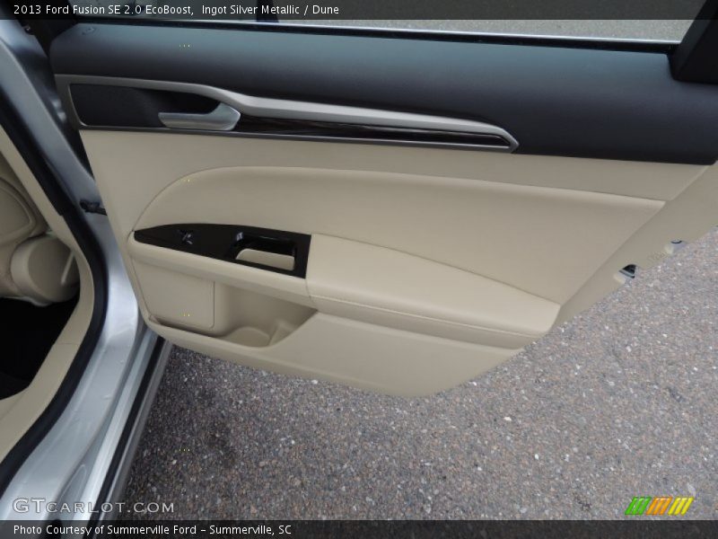 Ingot Silver Metallic / Dune 2013 Ford Fusion SE 2.0 EcoBoost