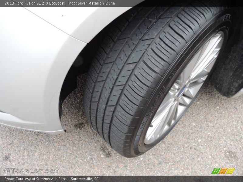 Ingot Silver Metallic / Dune 2013 Ford Fusion SE 2.0 EcoBoost
