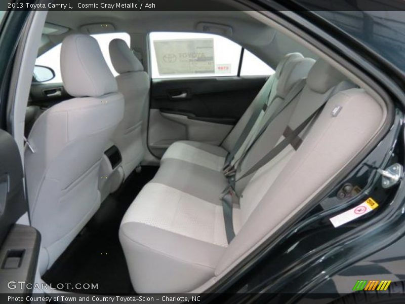 Rear Seat of 2013 Camry L