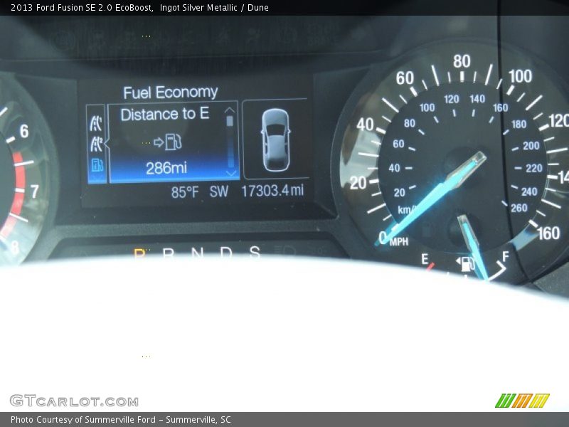 Ingot Silver Metallic / Dune 2013 Ford Fusion SE 2.0 EcoBoost