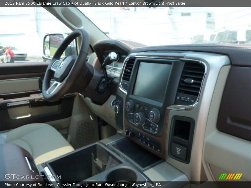 Black Gold Pearl / Canyon Brown/Light Frost Beige 2013 Ram 3500 Laramie Crew Cab 4x4 Dually