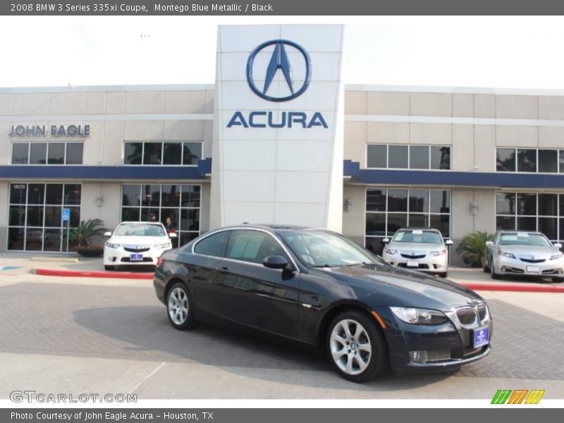 Montego Blue Metallic / Black 2008 BMW 3 Series 335xi Coupe
