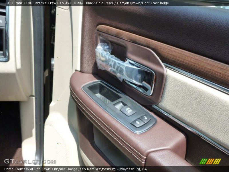 Black Gold Pearl / Canyon Brown/Light Frost Beige 2013 Ram 3500 Laramie Crew Cab 4x4 Dually