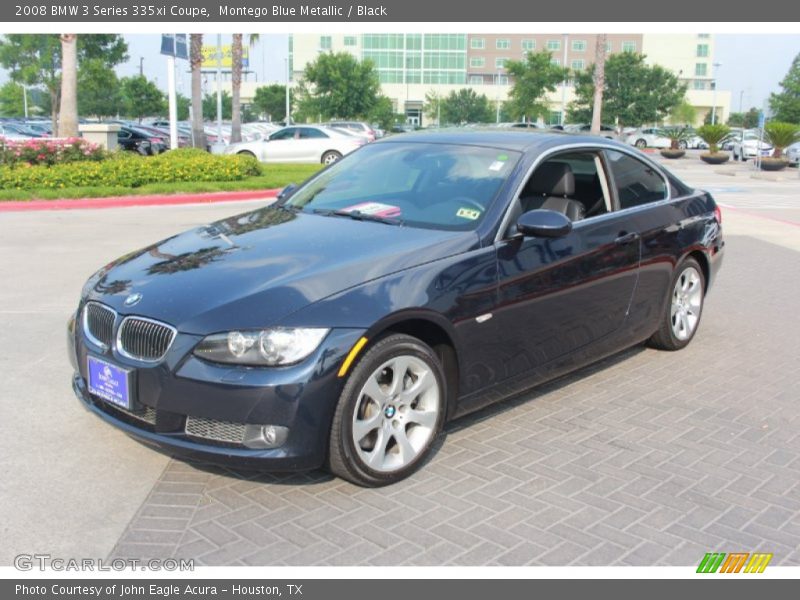 Montego Blue Metallic / Black 2008 BMW 3 Series 335xi Coupe