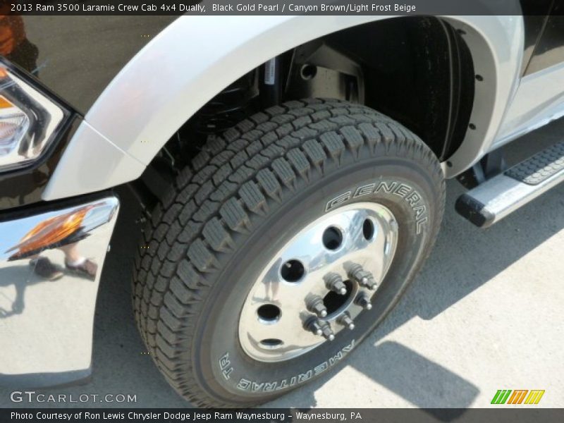 Black Gold Pearl / Canyon Brown/Light Frost Beige 2013 Ram 3500 Laramie Crew Cab 4x4 Dually