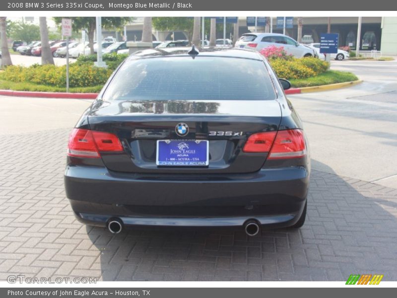 Montego Blue Metallic / Black 2008 BMW 3 Series 335xi Coupe