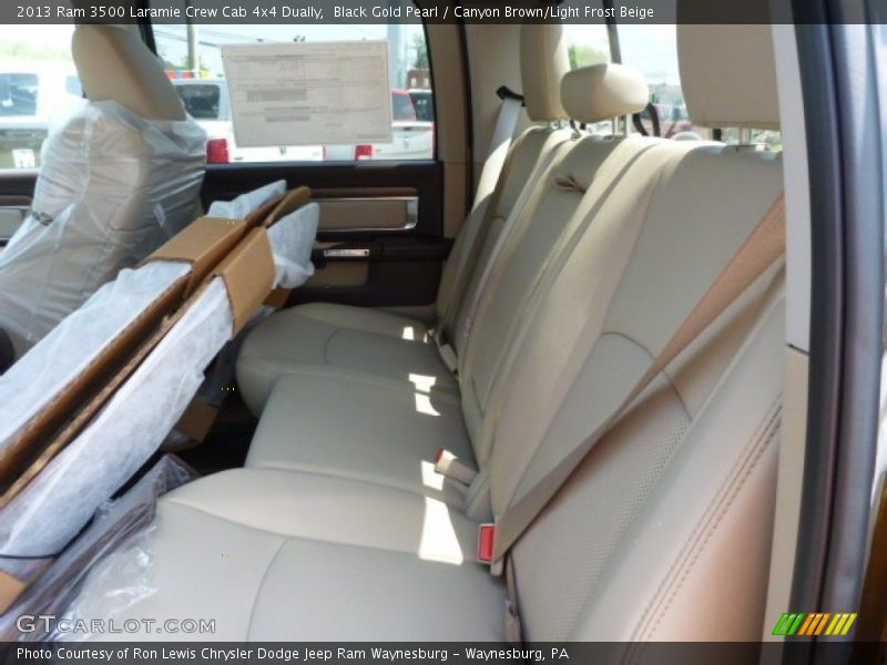 Black Gold Pearl / Canyon Brown/Light Frost Beige 2013 Ram 3500 Laramie Crew Cab 4x4 Dually
