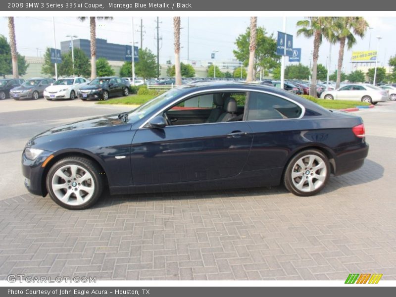Montego Blue Metallic / Black 2008 BMW 3 Series 335xi Coupe