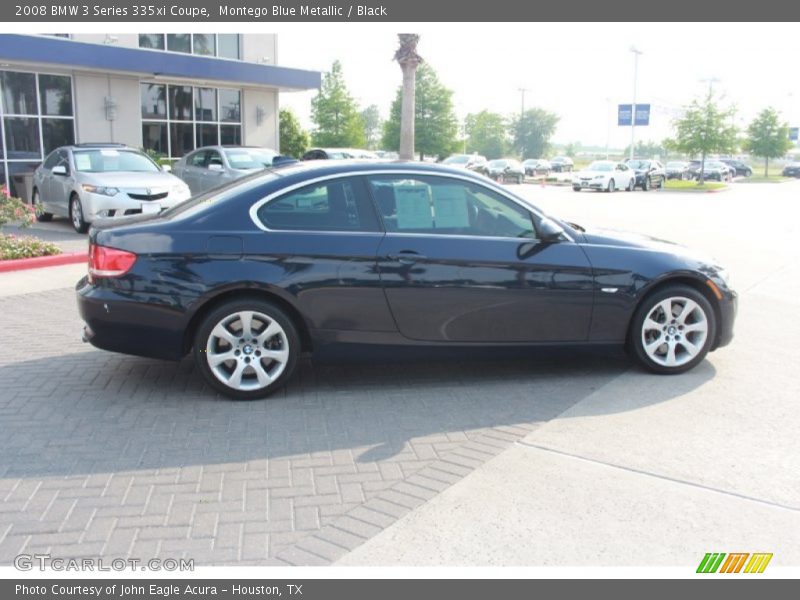 Montego Blue Metallic / Black 2008 BMW 3 Series 335xi Coupe