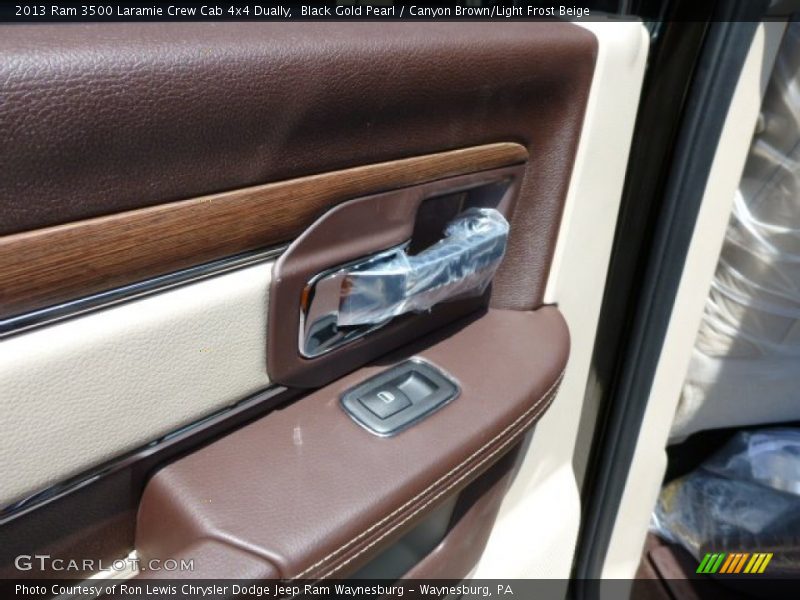 Black Gold Pearl / Canyon Brown/Light Frost Beige 2013 Ram 3500 Laramie Crew Cab 4x4 Dually