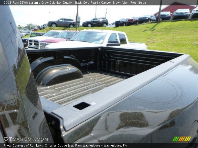 Black Gold Pearl / Canyon Brown/Light Frost Beige 2013 Ram 3500 Laramie Crew Cab 4x4 Dually