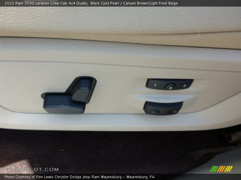 Black Gold Pearl / Canyon Brown/Light Frost Beige 2013 Ram 3500 Laramie Crew Cab 4x4 Dually