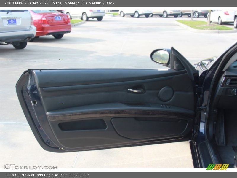 Montego Blue Metallic / Black 2008 BMW 3 Series 335xi Coupe