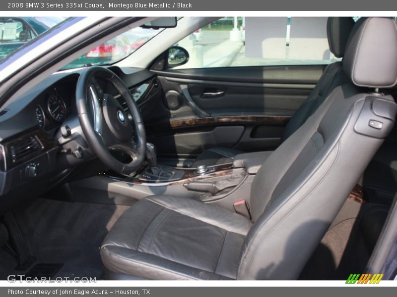 Montego Blue Metallic / Black 2008 BMW 3 Series 335xi Coupe