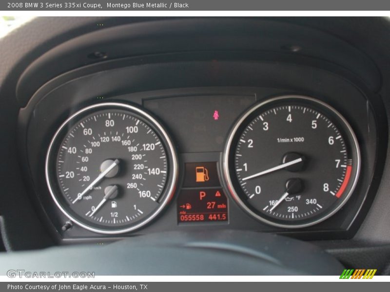 Montego Blue Metallic / Black 2008 BMW 3 Series 335xi Coupe