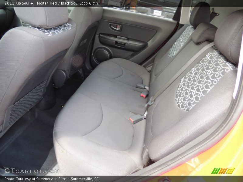 Molten Red / Black Soul Logo Cloth 2011 Kia Soul +