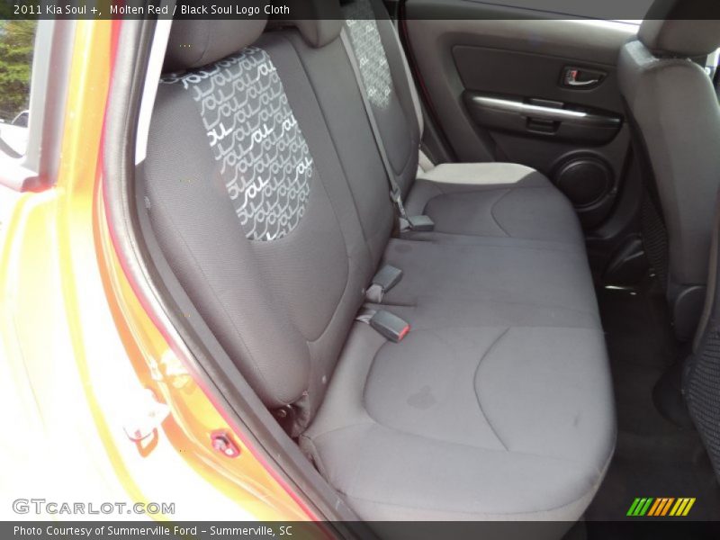 Molten Red / Black Soul Logo Cloth 2011 Kia Soul +