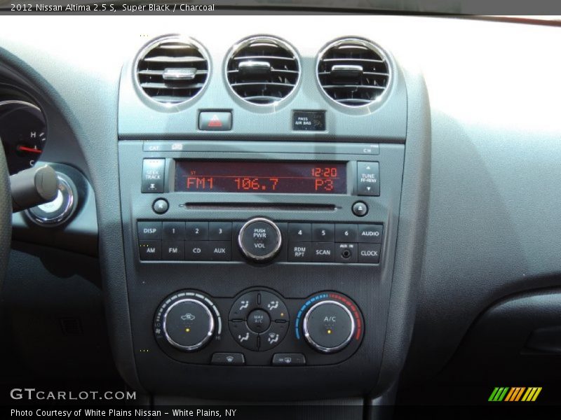 Super Black / Charcoal 2012 Nissan Altima 2.5 S