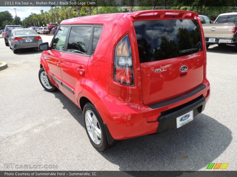 Molten Red / Black Soul Logo Cloth 2011 Kia Soul +