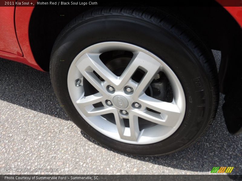 Molten Red / Black Soul Logo Cloth 2011 Kia Soul +