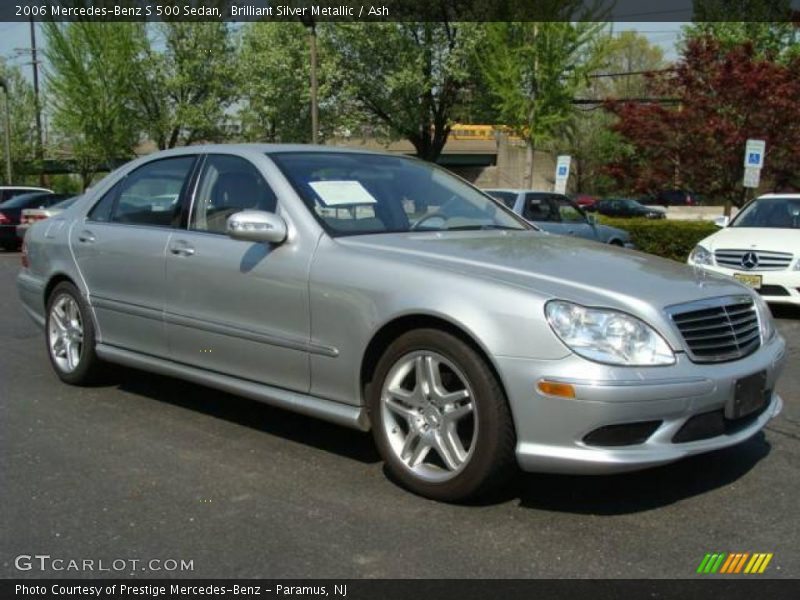 Brilliant Silver Metallic / Ash 2006 Mercedes-Benz S 500 Sedan