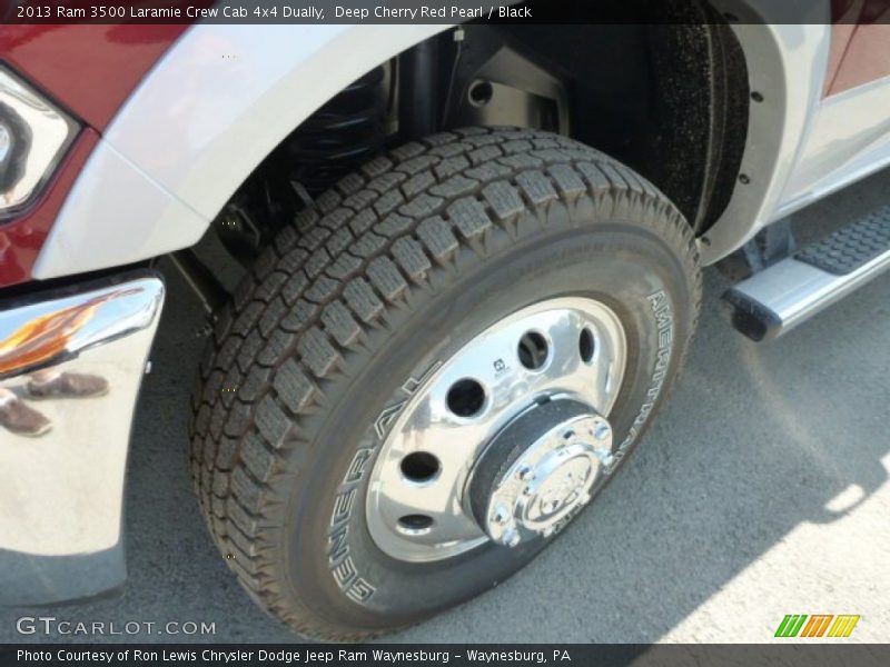 Deep Cherry Red Pearl / Black 2013 Ram 3500 Laramie Crew Cab 4x4 Dually