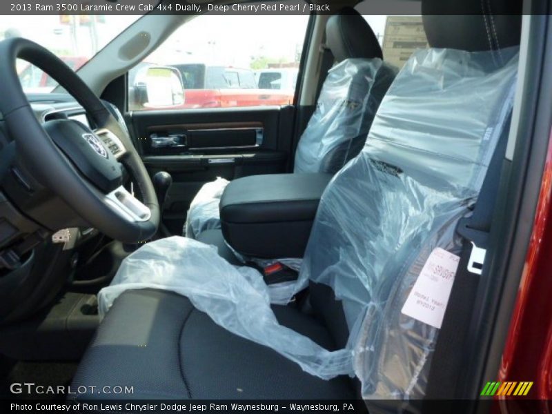 Deep Cherry Red Pearl / Black 2013 Ram 3500 Laramie Crew Cab 4x4 Dually