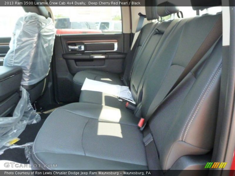 Deep Cherry Red Pearl / Black 2013 Ram 3500 Laramie Crew Cab 4x4 Dually