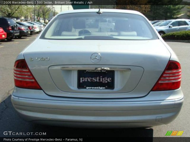 Brilliant Silver Metallic / Ash 2006 Mercedes-Benz S 500 Sedan