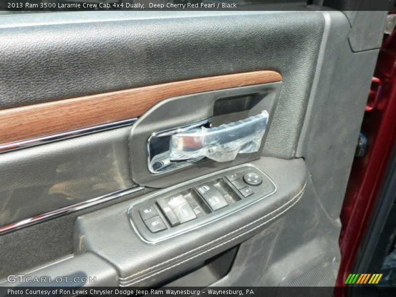 Deep Cherry Red Pearl / Black 2013 Ram 3500 Laramie Crew Cab 4x4 Dually