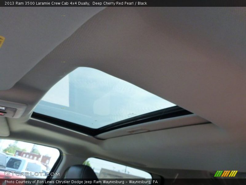Deep Cherry Red Pearl / Black 2013 Ram 3500 Laramie Crew Cab 4x4 Dually